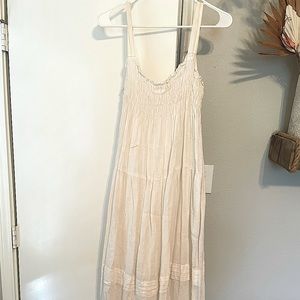 Linen maxi dress